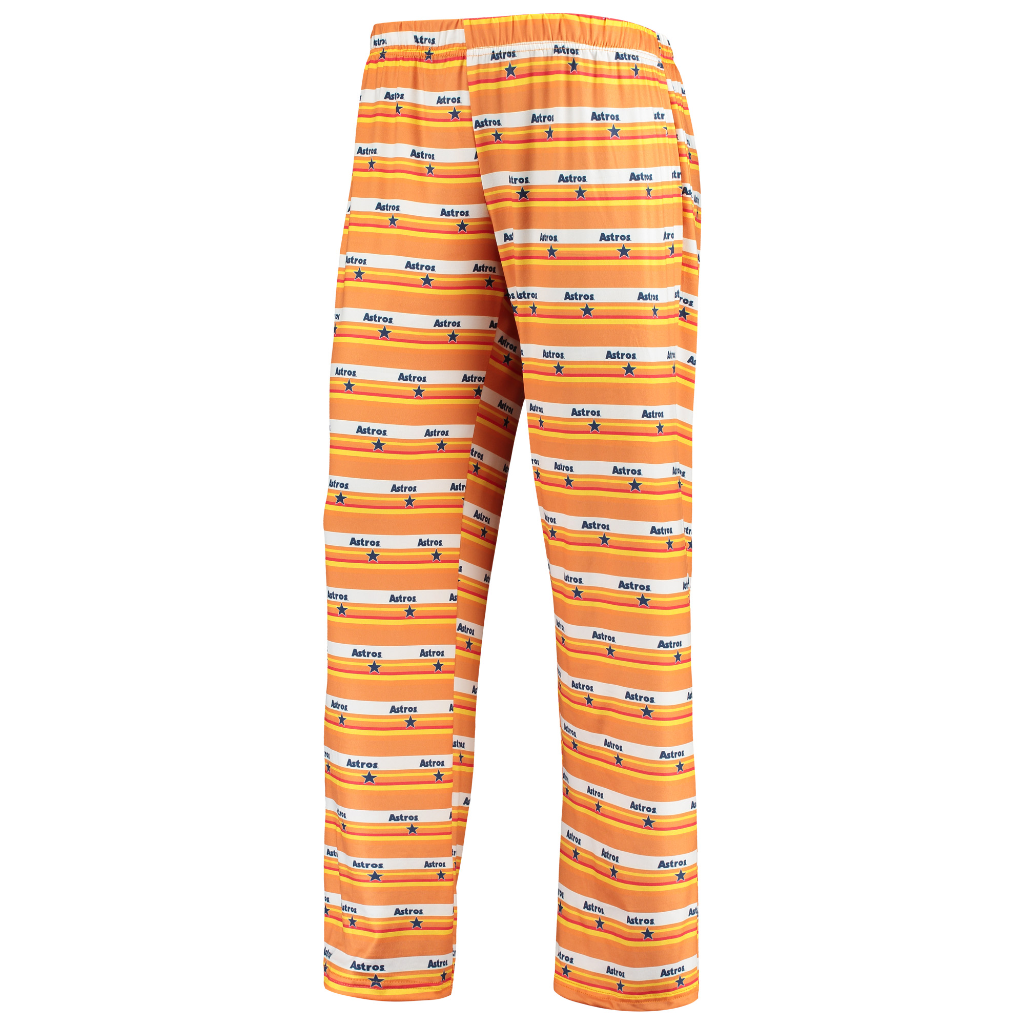 Women's Orange Houston Astros Retro Print Sleep Pants - Image 3