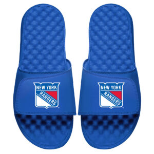 Men's ISlide Royal New York Rangers Primary Logo Slide Sandals