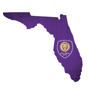 Orlando City SC 12'' x 12'' Logo State Sign