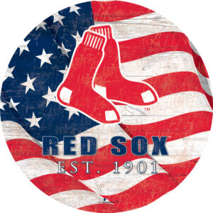 Boston Red Sox 12" Team Color Flag Sign