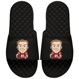 Youth ISlide George Kittle Black NFLPA Emoji Slide Sandals
