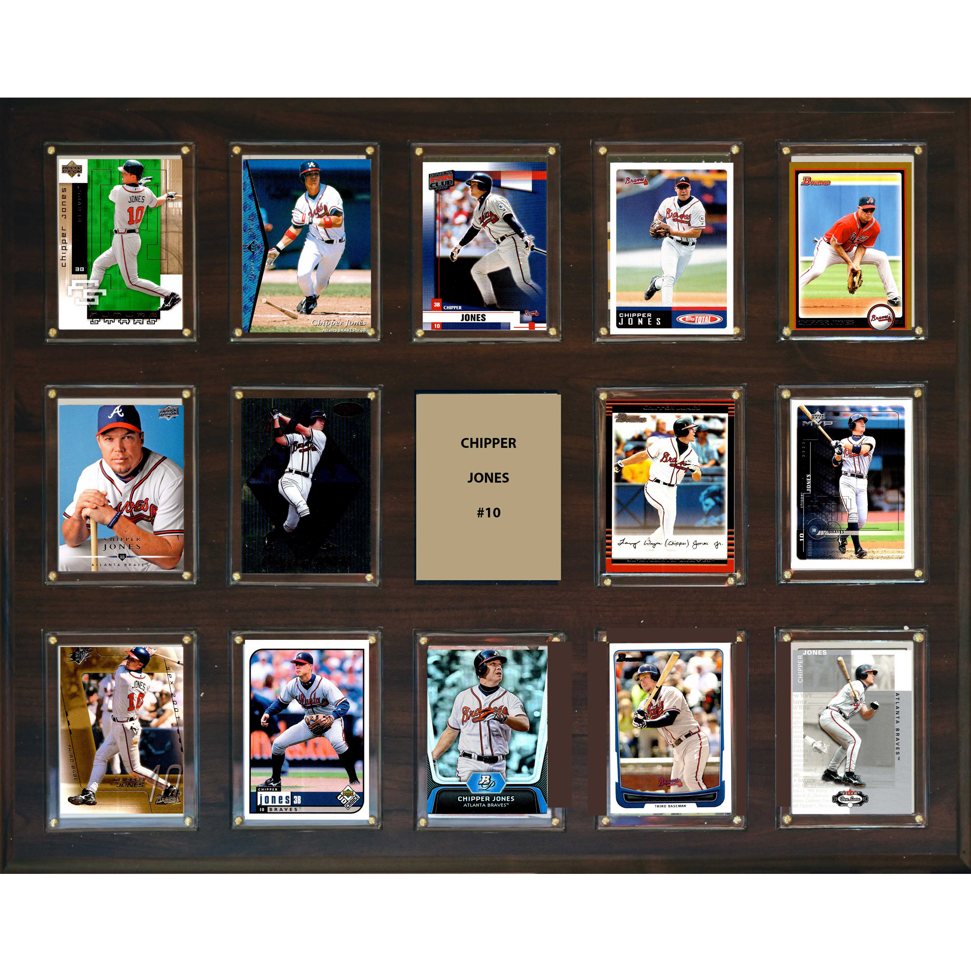 Chipper Jones Atlanta Braves 16'' x 20'' Plaque