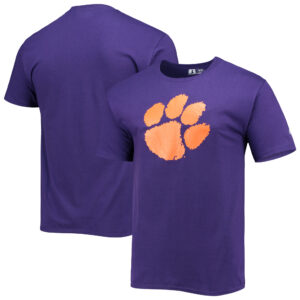 Men's Russell Purple Clemson Tigers Team T-Shirt