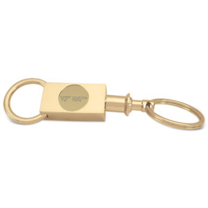 Gold Virginia Tech Hokies Two-Section Key Ring