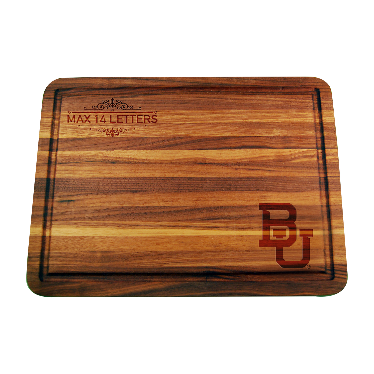 Baylor Bears Large Acacia Personalized Cutting & Serving Board