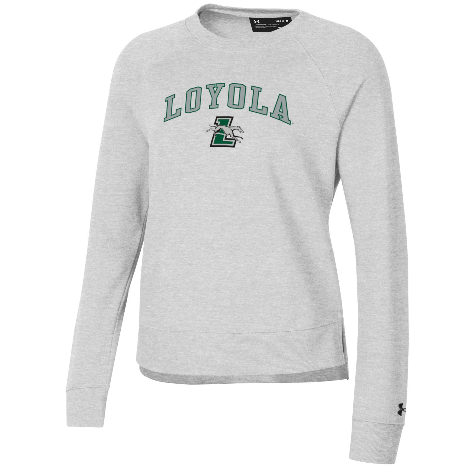 Women's Under Armour Gray Loyola Greyhounds All Day Pullover Sweatshirt - Image 6