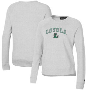Women's Under Armour Gray Loyola Greyhounds All Day Pullover Sweatshirt
