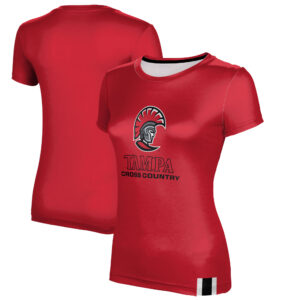 Women's Red University of Tampa Spartans Cross Country T-Shirt