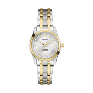 Women's Bulova Silver/Gold James Madison Dukes Classic Two-Tone Round Watch
