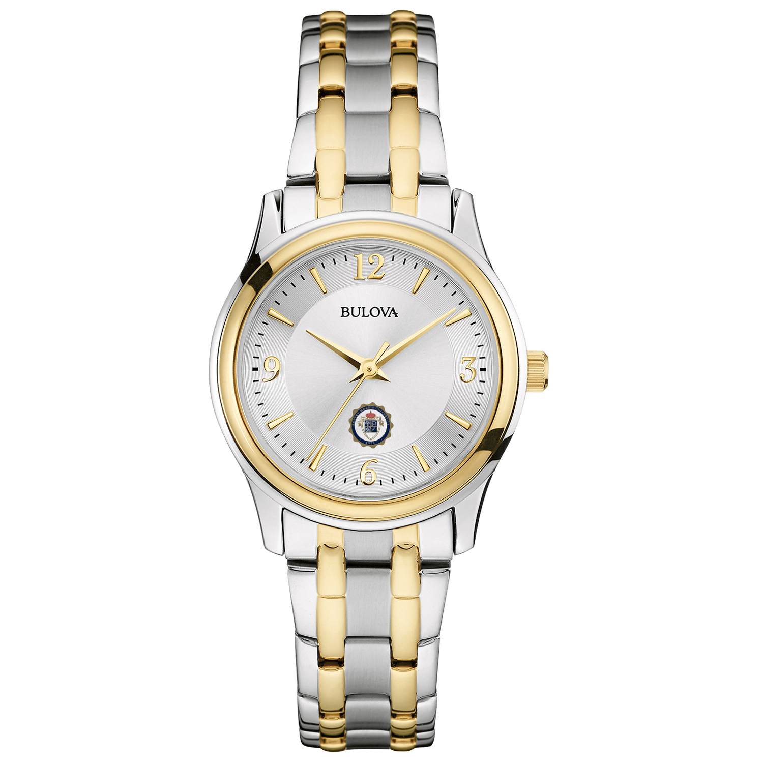 Women's Bulova Silver Robert Morris Colonials Classic Two-Tone Round Watch