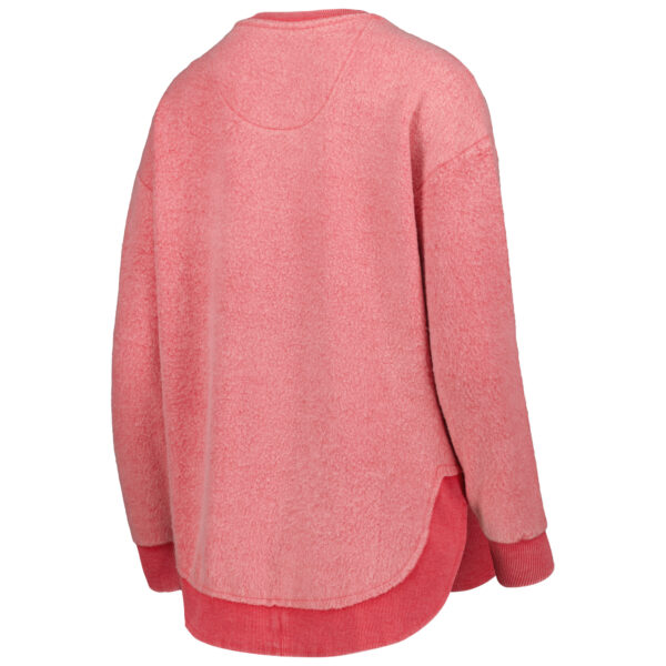 Women's Pressbox Red Maryland Terrapins Ponchoville Pullover Sweatshirt - Image 8