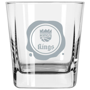 Sacramento Kings 14oz. Frost Stamp Old Fashioned Glass