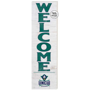 White UNC Wilmington Seahawks 10'' x 35'' Indoor/Outdoor Welcome Sign