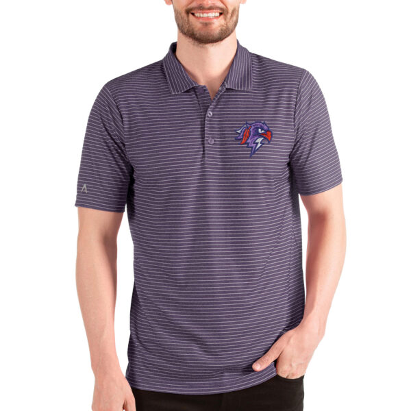 Men's Antigua Heathered Purple/White Halifax Thunderbirds Esteem Polo