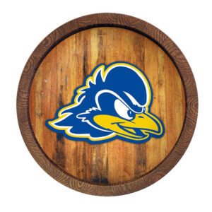 Brown Delaware Fightin' Blue Hens Faux Barrel Top Sign