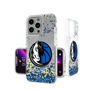 Dallas Mavericks iPhone Glitter Case with Confetti Design