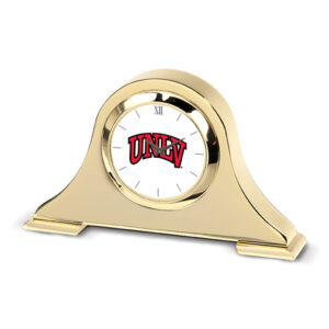 Gold UNLV Rebels Team Logo Napoleon Desk Clock