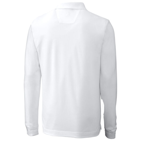Men's Cutter & Buck White Penn State Nittany Lions Advantage Tri-Blend Pique Long Sleeve Polo - Image 7