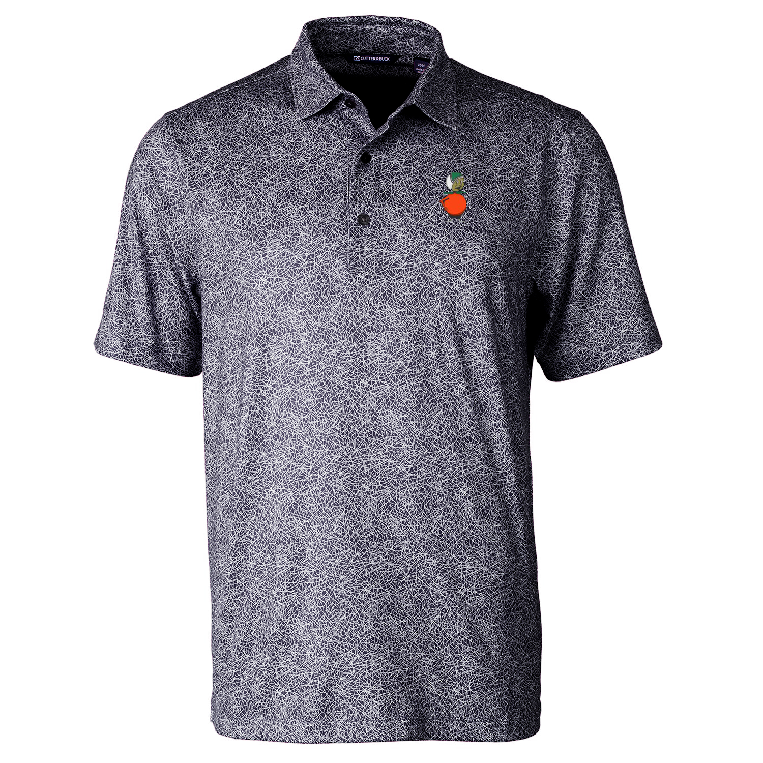 Men's Cutter & Buck Black UCF Knights Pike Constellation Stretch Polo - Image 6