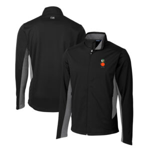 Men's Cutter & Buck Black UCF Knights Navigate Softshell Full-Zip Jacket