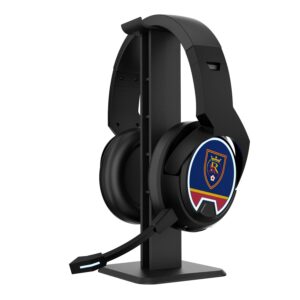 Real Salt Lake Stripe Wireless Gaming Bluetooth Headphones & Stand