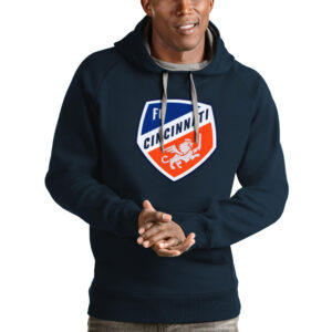 Men's Antigua Navy FC Cincinnati Victory Pullover Hoodie
