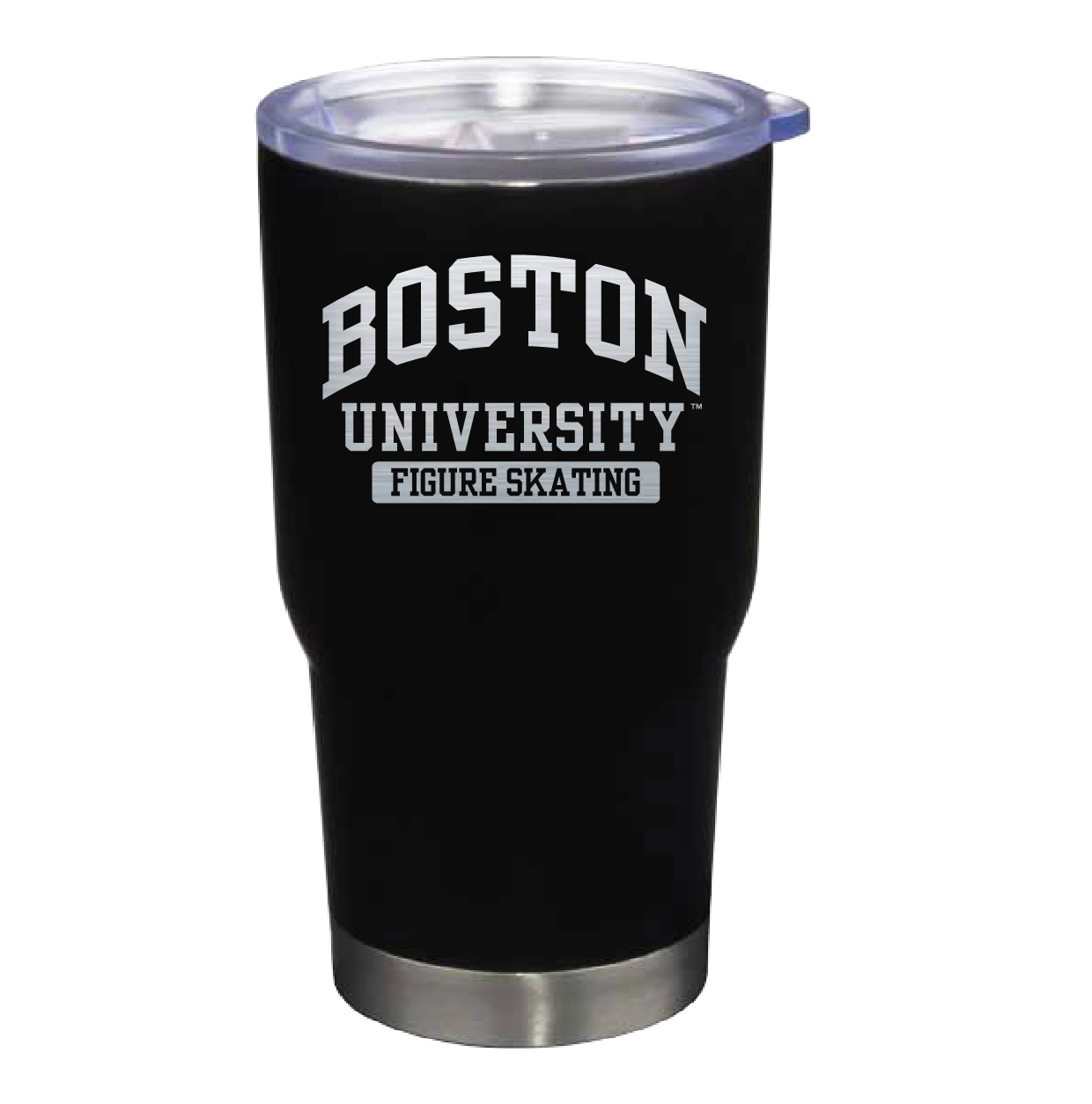 Boston University Black Skating 22oz. Stainless Steel Pro Tumbler
