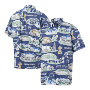 Men's Reyn Spooner  Navy Penn State Nittany Lions Scenic Button-Down Shirt