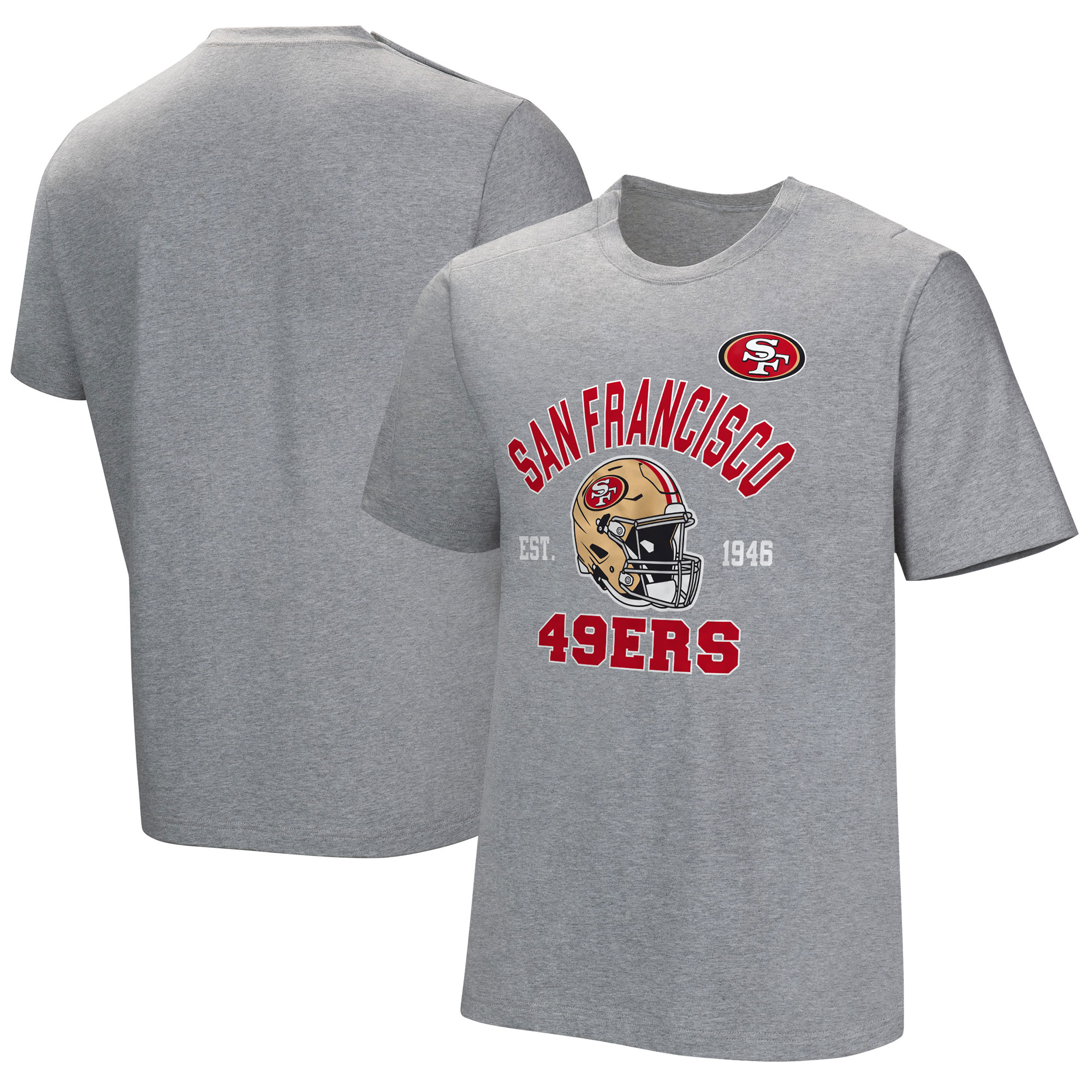 Men's Gray San Francisco 49ers Tackle Adaptive T-Shirt - Image 8
