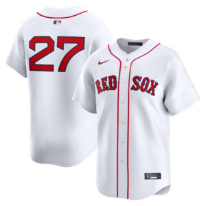 Men's Nike Carlton Fisk White Boston Red Sox Home Limited Player Jersey