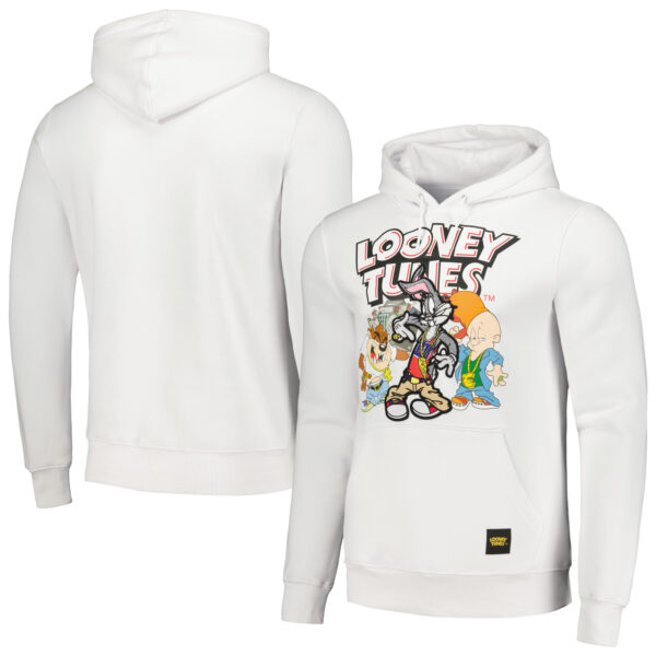 Unisex Freeze Max  White Looney Tunes B-Box Pullover Hoodie
