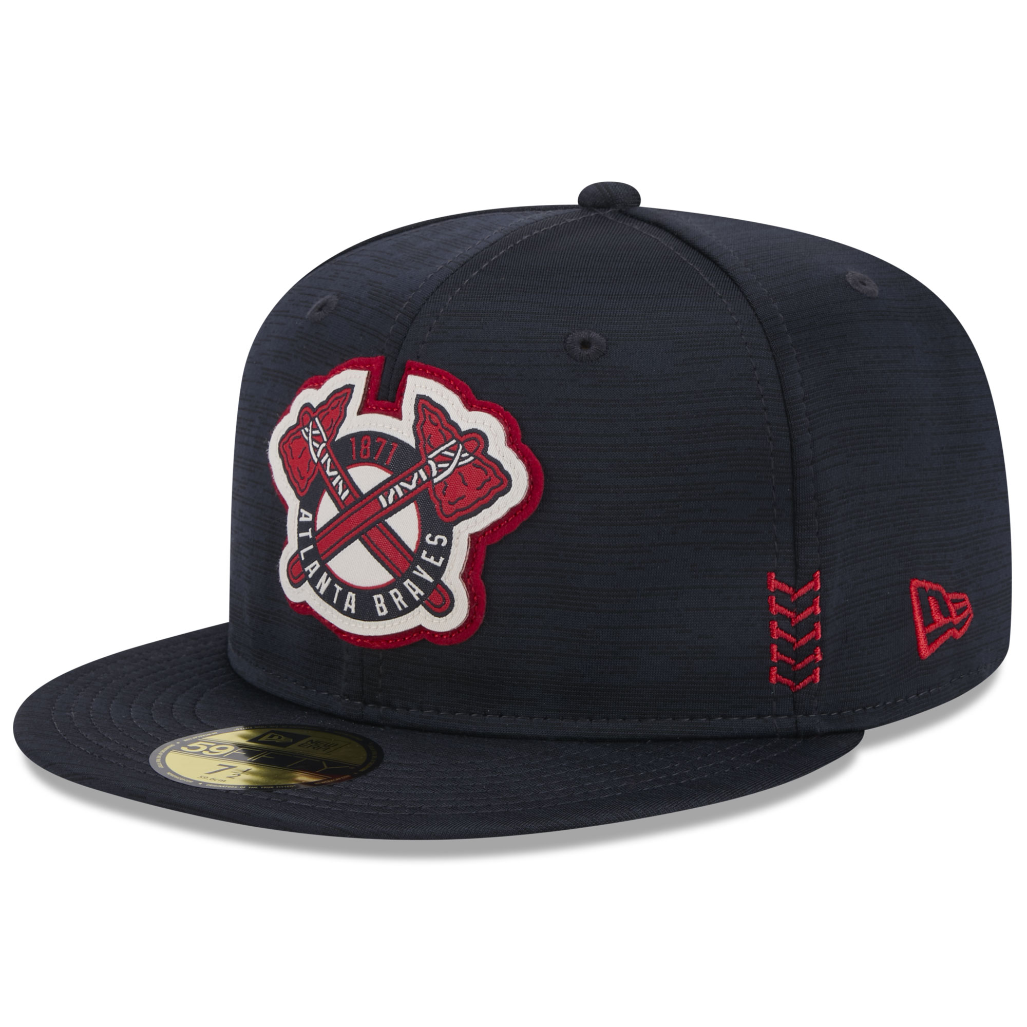 Men's New Era Navy Atlanta Braves 2024 Clubhouse 59FIFTY Fitted Hat