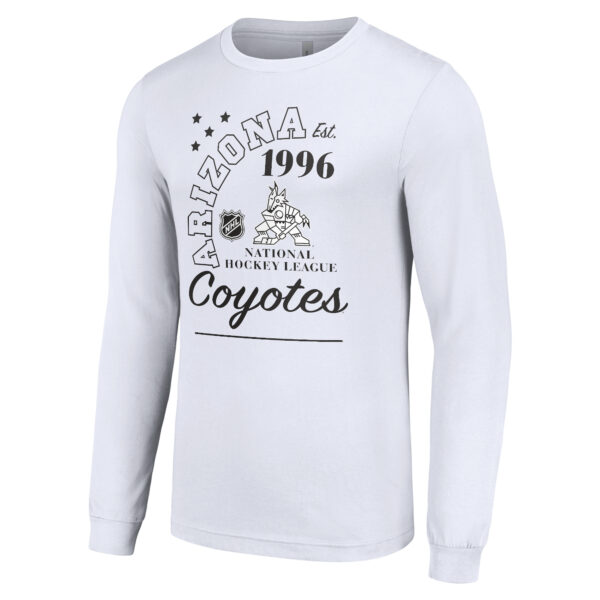 Men's Starter  White Arizona Coyotes Arch City Theme Graphic Long Sleeve T-Shirt - Image 6