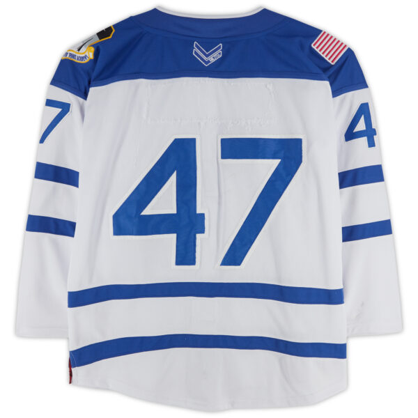 Air Force Falcons Team-Issued #47 White Jersey with Atlantic Hockey Patch from the Hockey Program - Image 7