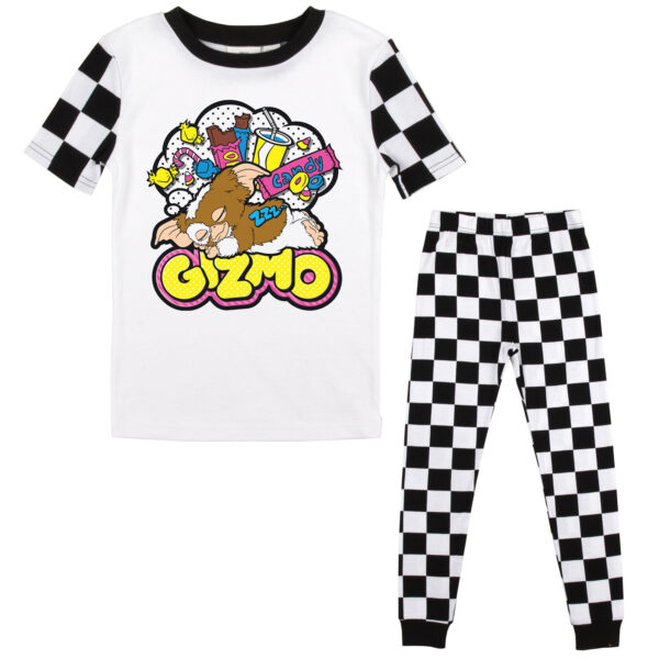 Girls Youth  White Gremlins T-Shirt & Pants Sleepwear Set