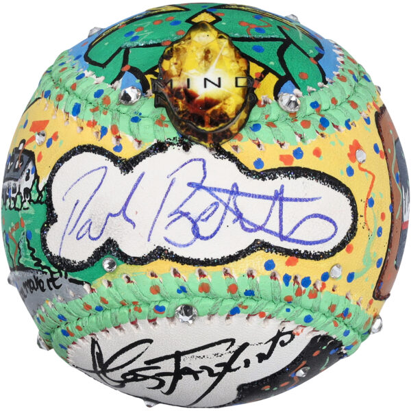 Paul Bettany WandaVision Autographed Baseball - Art by Charles Fazzino - B473330