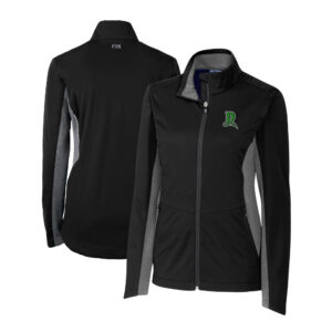 Women's  Cutter & Buck  Black Dayton Dragons Navigate Softshell Full-Zip Jacket