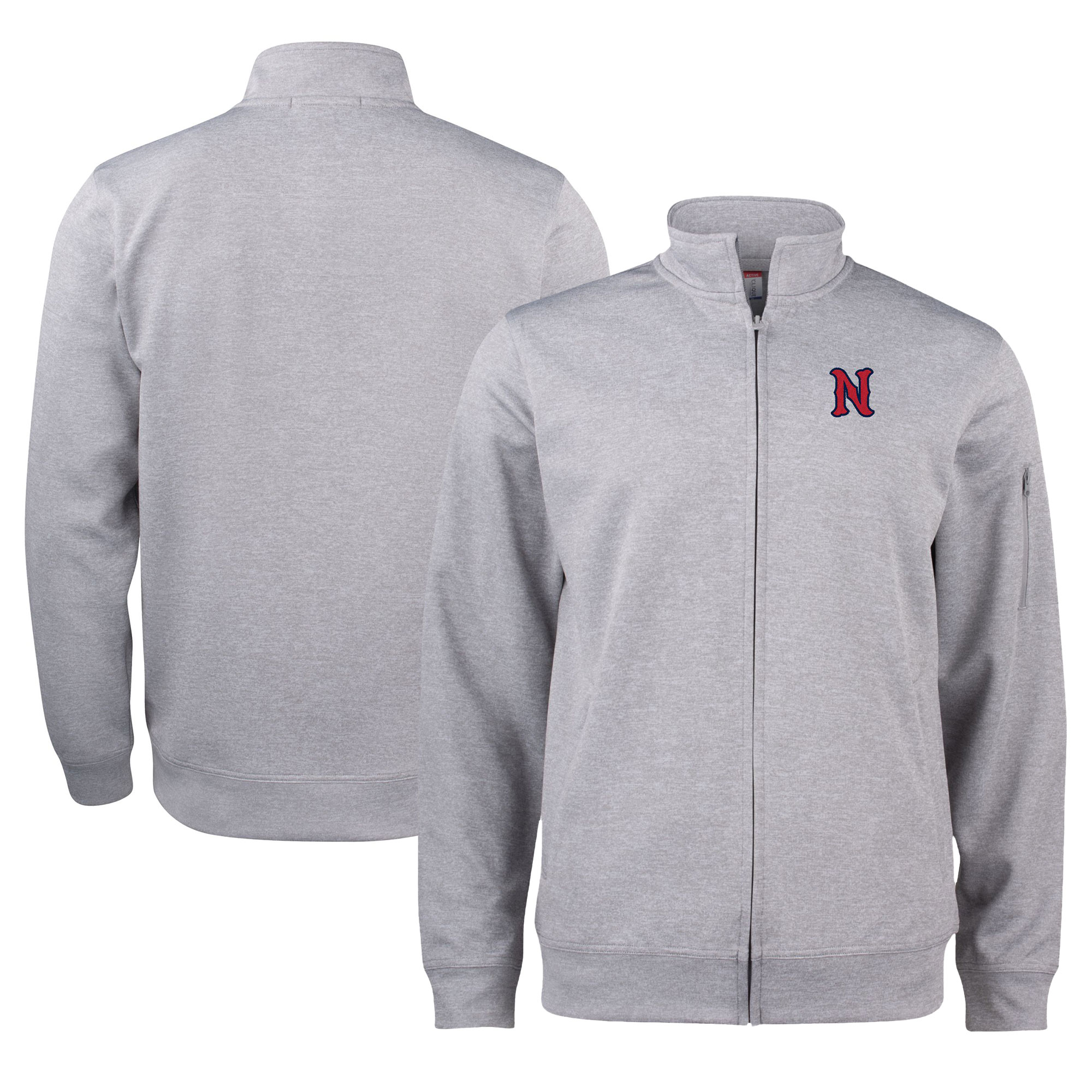Unisex Cutter & Buck Gray Nashville Sounds Clique Lift Eco Performance Full-Zip Jacket