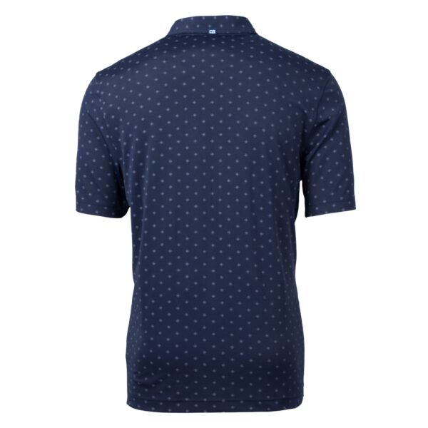 Men's Cutter & Buck Navy Binghamton Rumble Ponies Virtue Eco Pique Tile Print Recycled Polo - Image 7