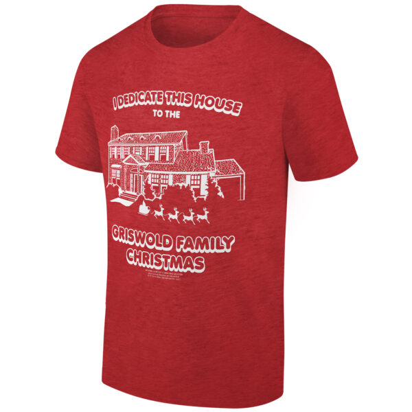 Men's Ripple Junction Heather Red National Lampoon's Christmas Vacation  Holiday Graphic T-Shirt - Image 6
