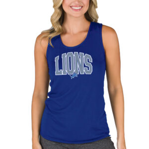 Women's Concepts Sport  Blue Detroit Lions Marathon Racer Back Tank Top