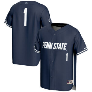 Men's GameDay Greats #1 Navy Penn State Nittany Lions Lightweight Baseball Fashion Jersey