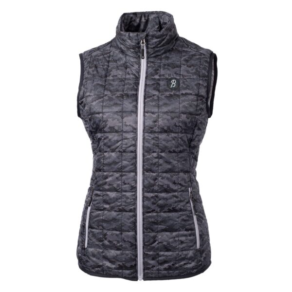 Women's Antigua Heather Gray Charlotte FC Team Logo Course Full-Zip Jacket - Image 2