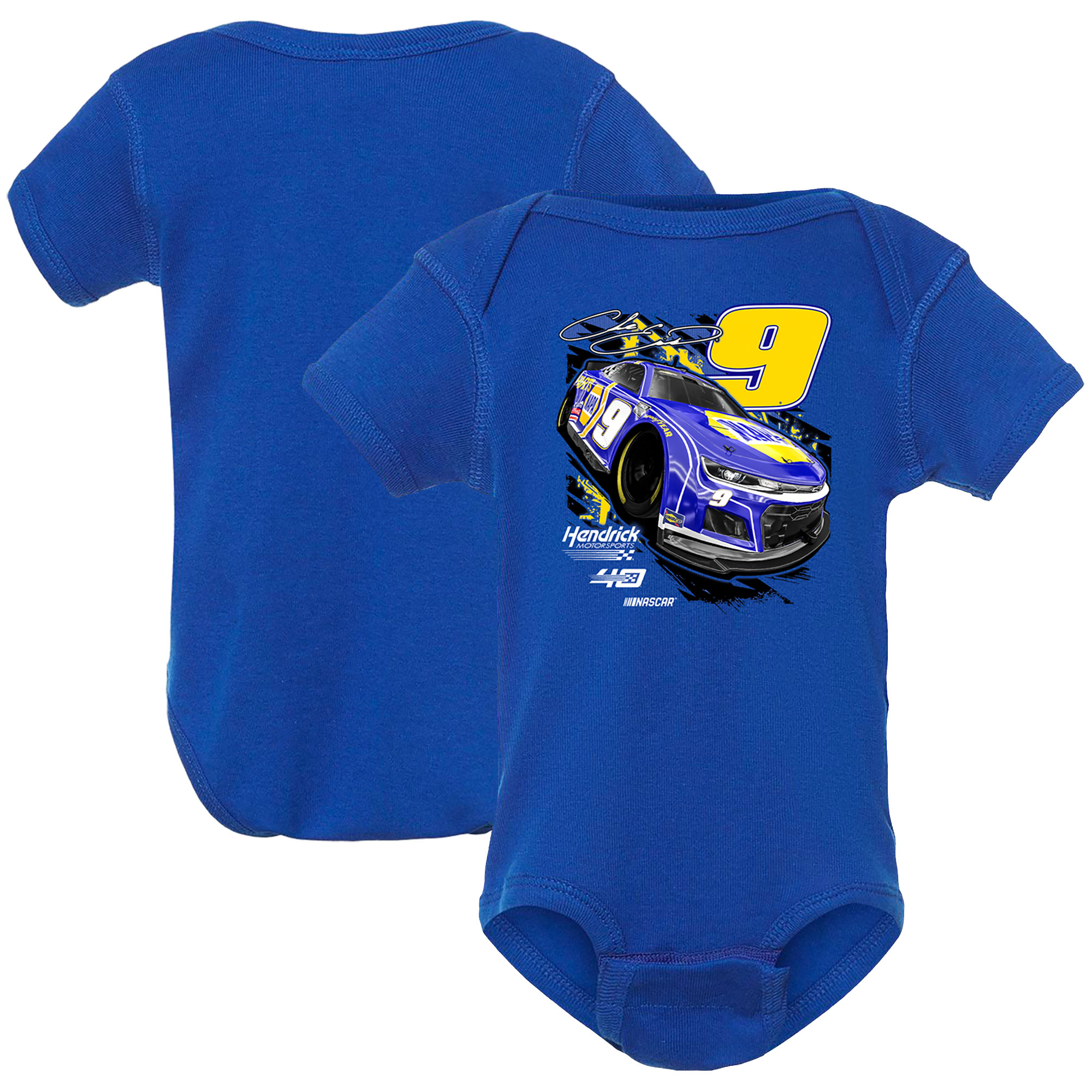 Newborn & Infant Hendrick Motorsports Team Collection Royal Chase Elliott Bodysuit - Image 2