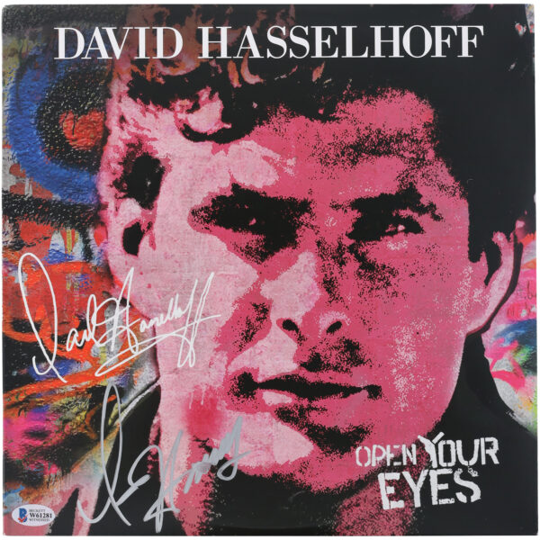 David Hasselhoff Autographed Open Your Eyes Album - Signed in Silver Ink - BAS