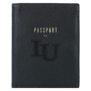 Fossil Black Lindenwood Lions Travel RFID Passport Case