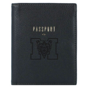 Fossil Black Mercer Bears Travel RFID Passport Case