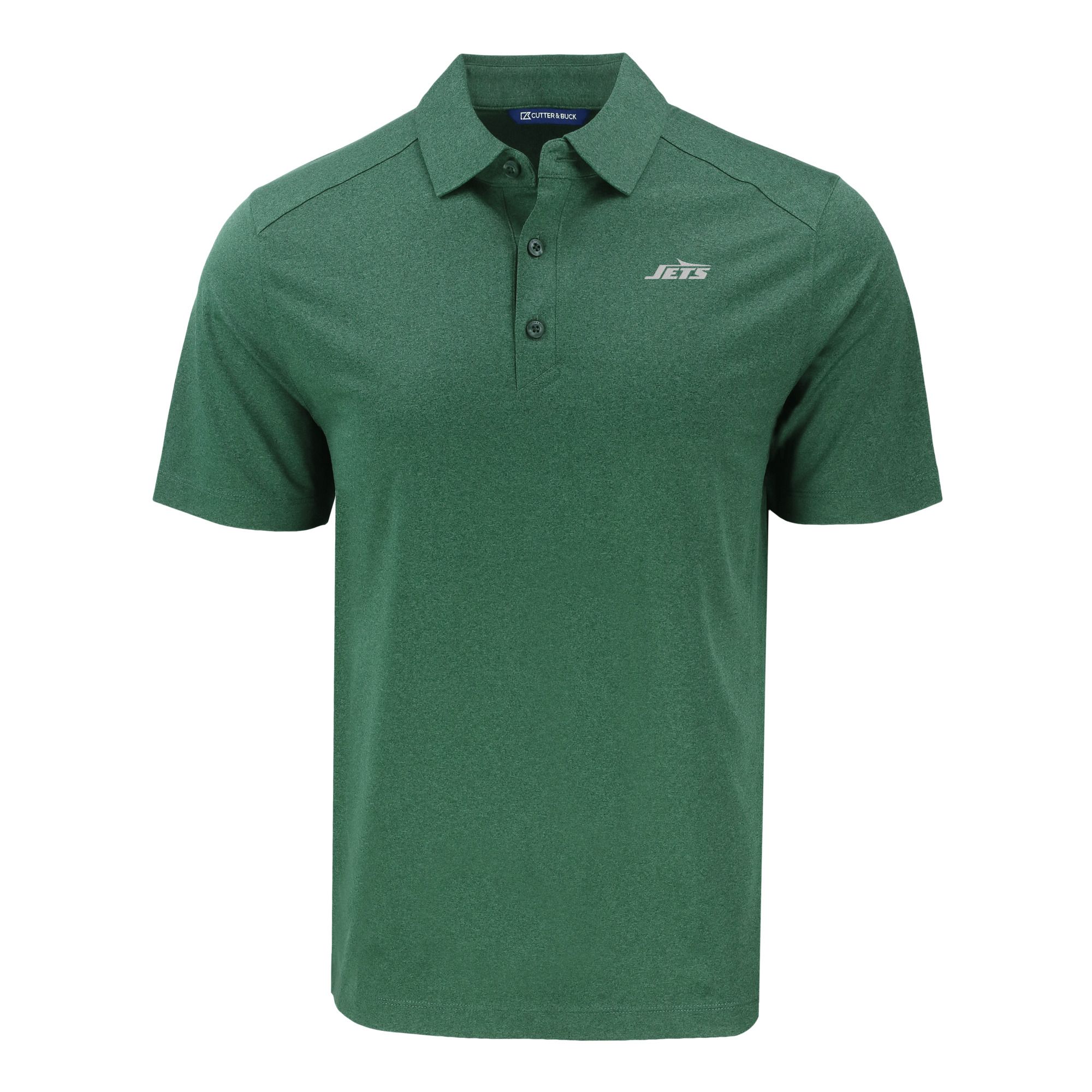 Men's Cutter & Buck Heather Green New York Jets Primary Logo Forge Eco Stretch Recycled Polo - Image 11
