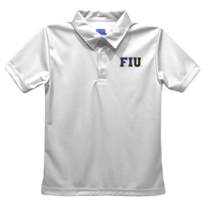 Toddler Vive La Fete  White FIU Panthers Solid Polo