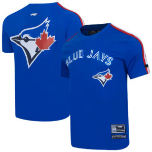 Men's Pro Standard  Royal Toronto Blue Jays Classic Mesh Shoulder Stripe T-Shirt